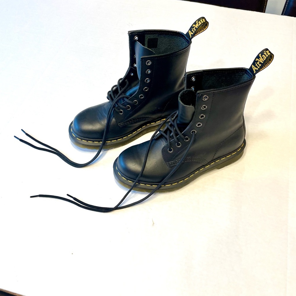 Dr. Martens Women's 1460 Smooth Leather Lace-Up Boot - Black